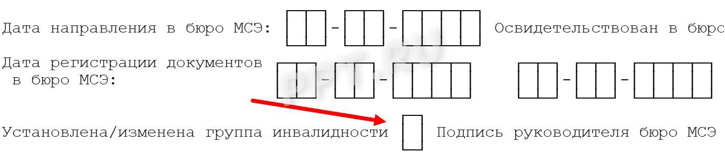 Раздел для МСЭ в больничном листке