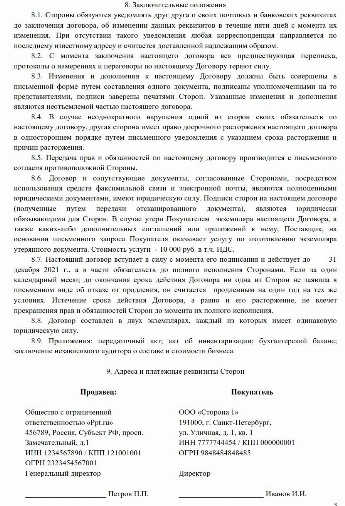 Образец договора купли-продажи бизнеса в 2024 году